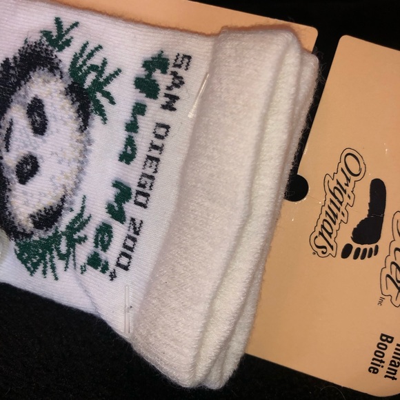 RARE ‘99 NWT! San Diego CA🐼Zoo Hua Mei Panda Baby Socks For Bare Feet Originals - Picture 5 of 6